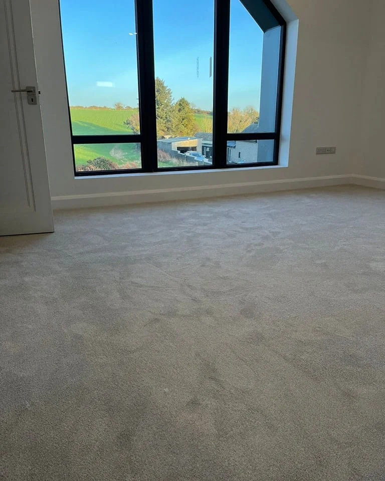 Fitted carpet runner on a staircase