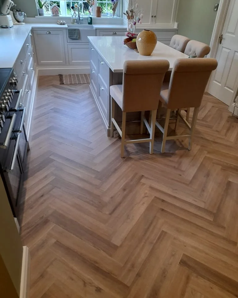Flooring inspiration for a dining space